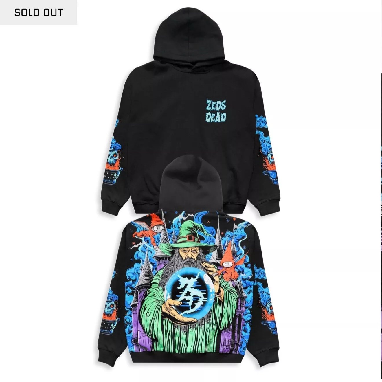 ZEDS DEAD - ABRACADABRA - ULTRA PREMIUM HOODIE LIMITED EDITION- LARGE IN HAND