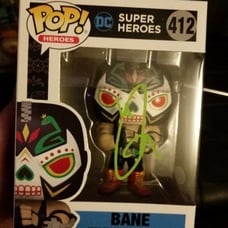Funko Pop Bane 412 DC Super Heroes Signed By Tom Hardy COA 5 Star Grading