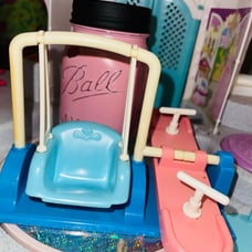 Fisher Price Loving Family Dollhouse 1993 Teeter Totter Swing Playground