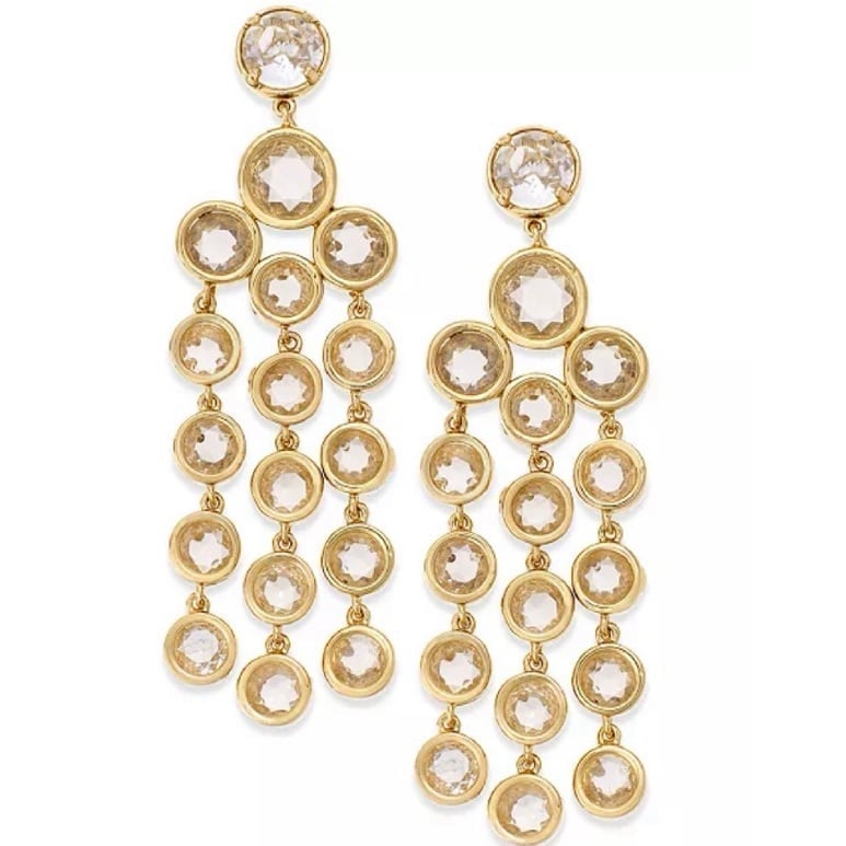 128 Kate Spade NEW YORK Gold-Tone Stone Chandelier Earrings