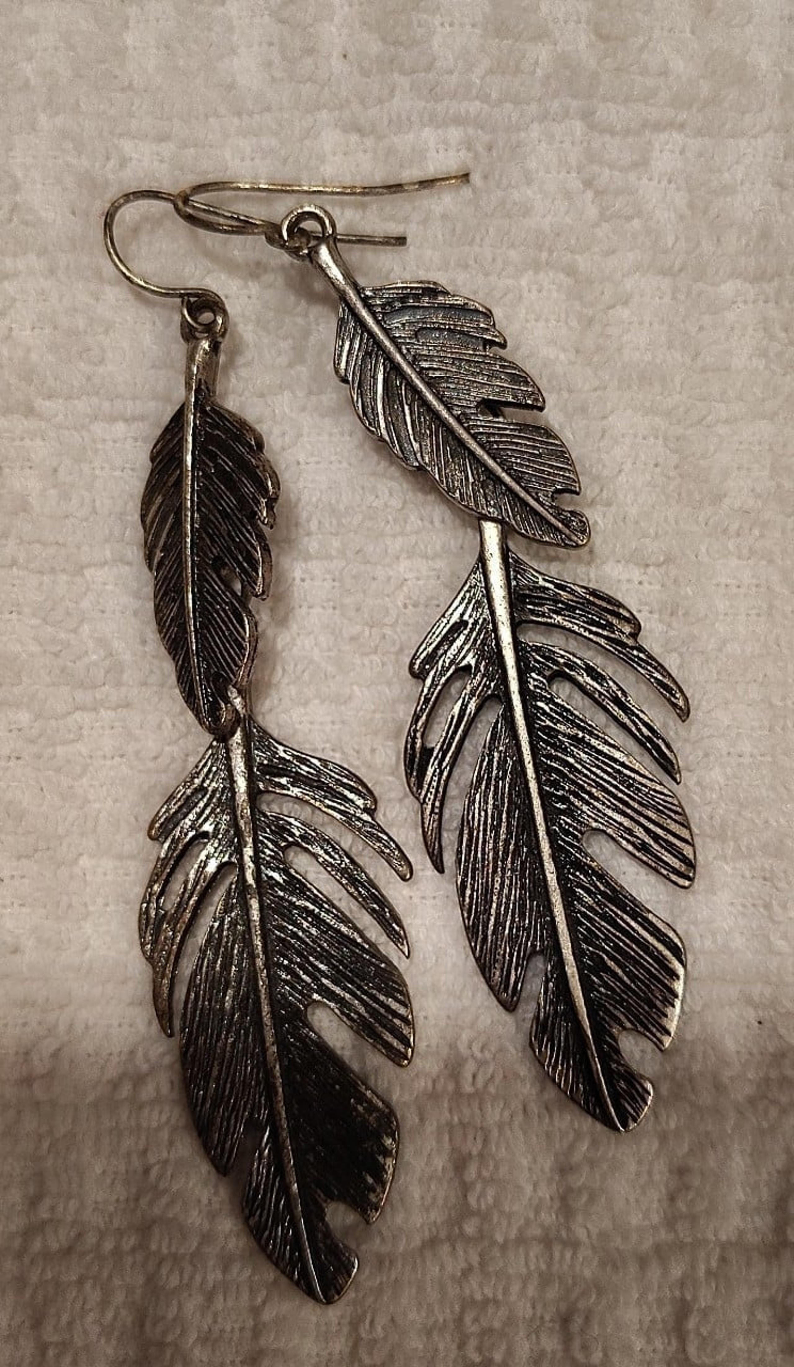Feather earrings