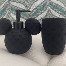 Disney mickey mouse soap dispenser and tooth brush holder