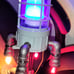 Soaring Rocket Ship Lamp With Cast Iron Pipes