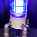 Soaring Rocket Ship Lamp With Cast Iron Pipes
