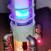 Soaring Rocket Ship Lamp With Cast Iron Pipes