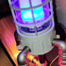 Soaring Rocket Ship Lamp With Cast Iron Pipes