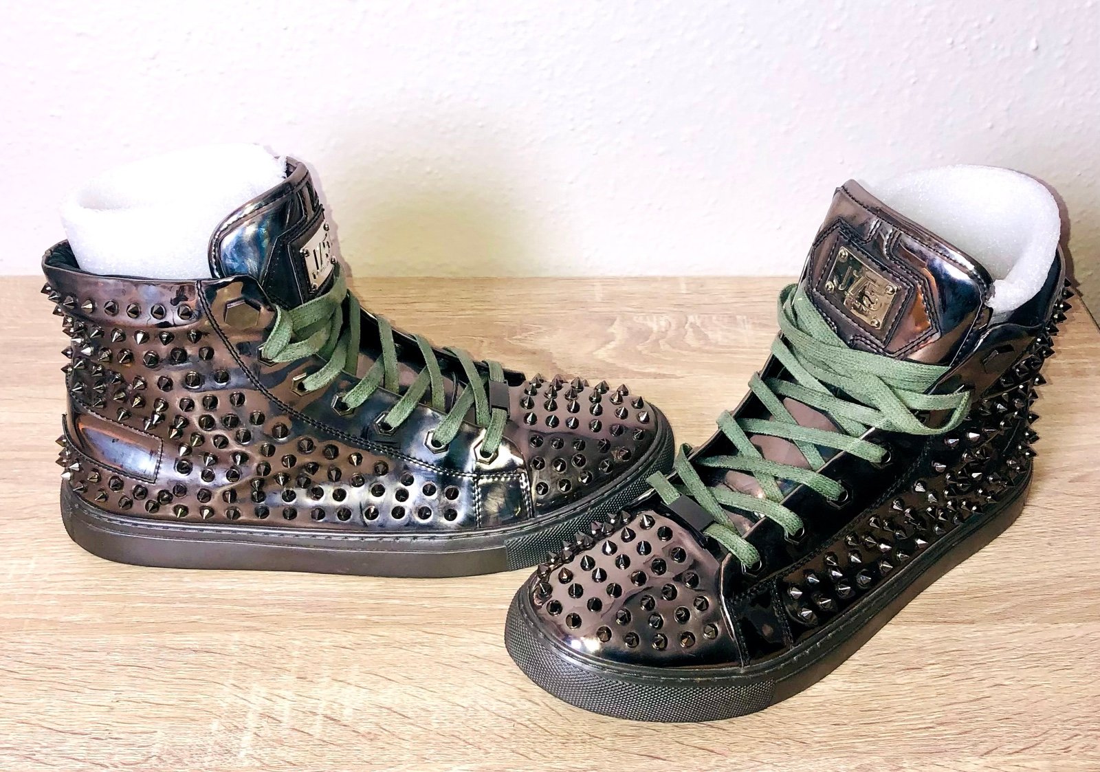 Mens J75 by jump zircon high top spikes sneakers 11