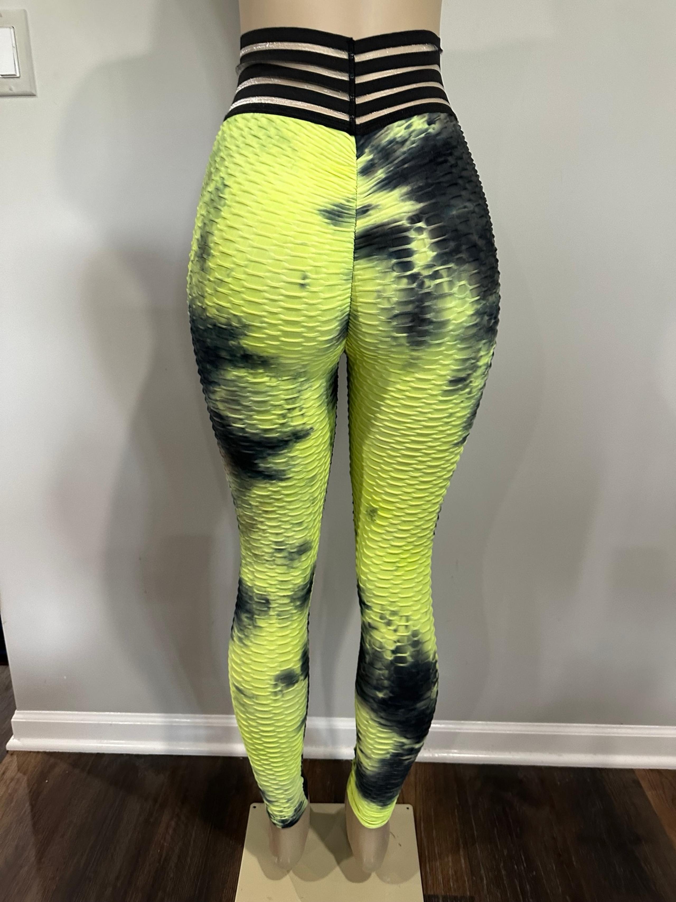 leggings size small women scrunch high rise full length tie dye New in package