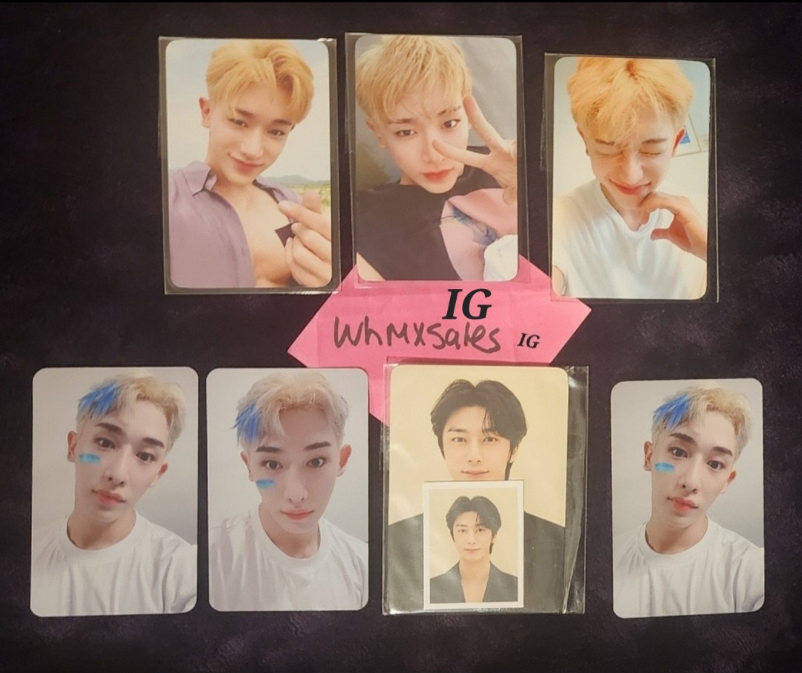 Wonho fansign/ Hyungwon concert merch photocard limited