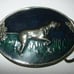 Silver Enameled Labrador Belt Buckle