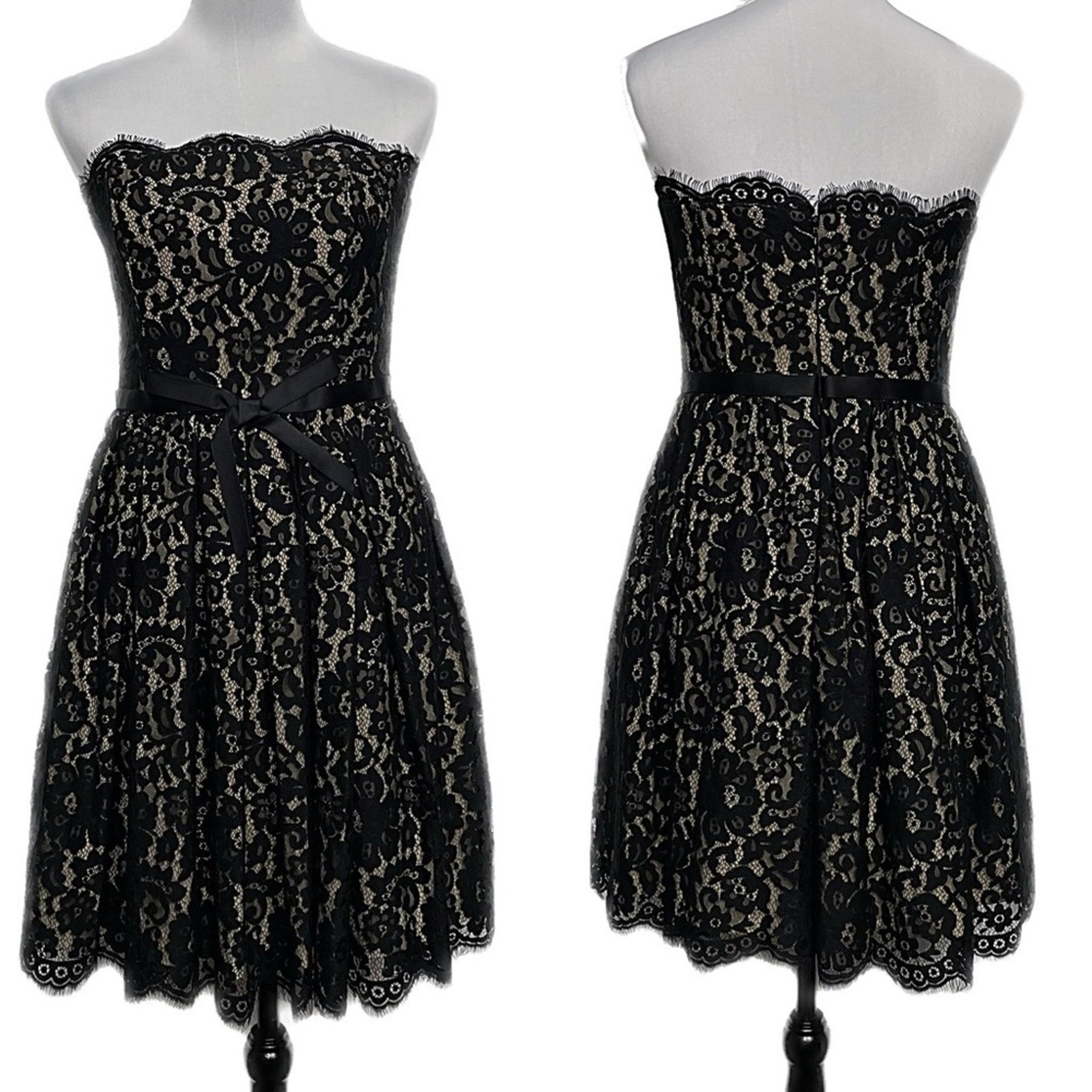 EUC - Neimann Marcus Strapless Lace Dress