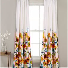 Lush Decor 2-pack Percy Bloom Room Darkening Window Curtain Set