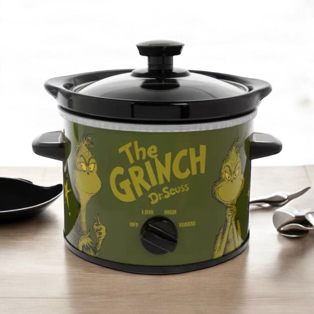 Dr Suess The Grinch 2 Qt Slow Cooker Christmas Holiday Green
