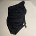 La Blanca Shirred One Shoulder One Piece Swimsuit Size 12 Black New With Tags