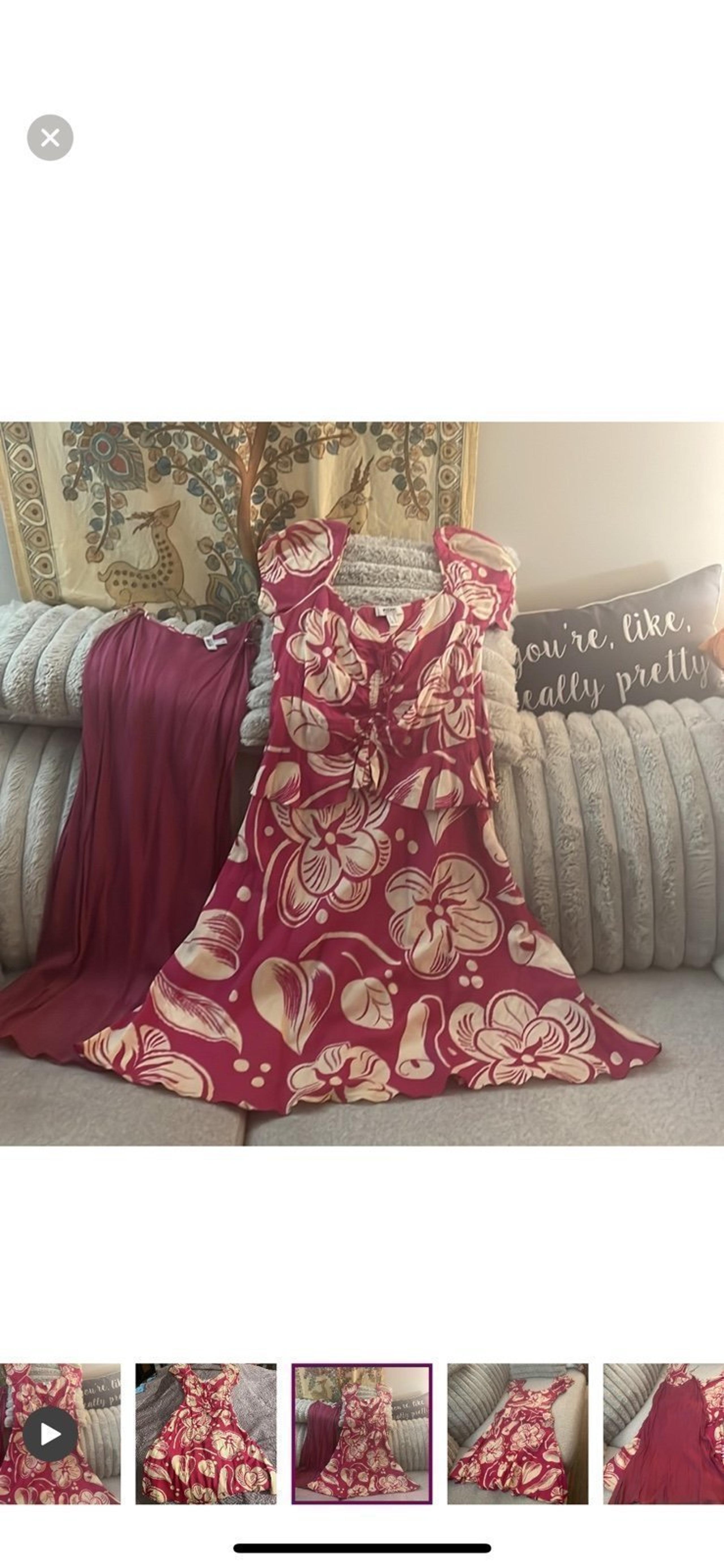 Authentic Moschino most   Gorgeous  Ruffle DRESS with matching slip !Size 8