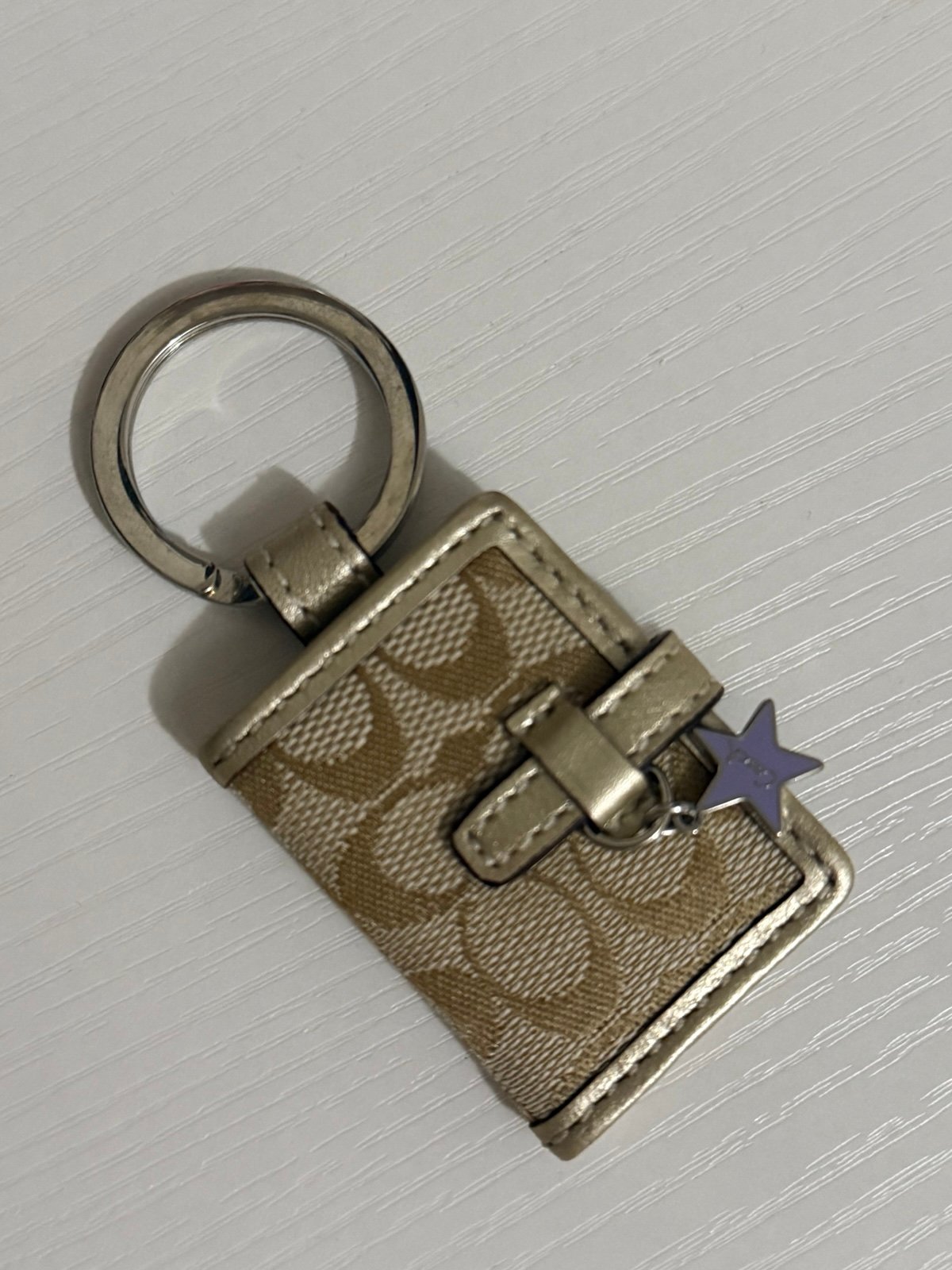 Coach vintage photo keychain/ charm