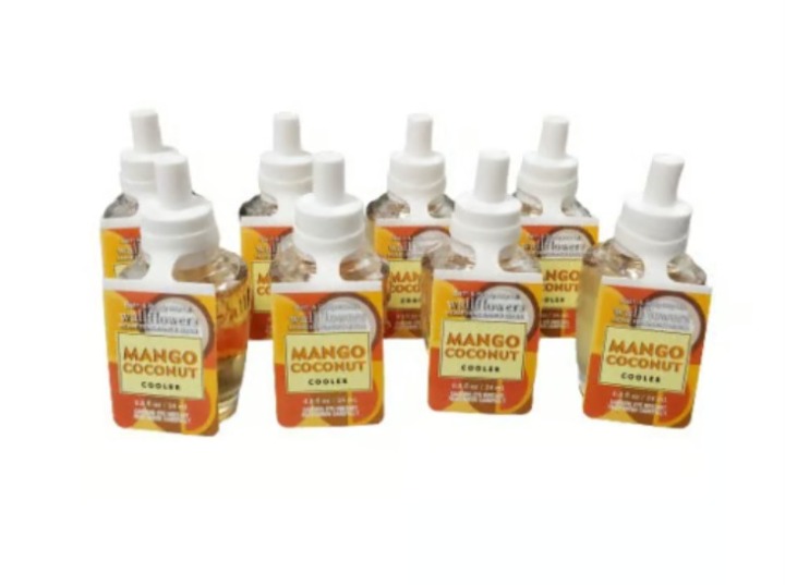 Bath & Body Works Mango Coconut Wallflower Bulbs ~ LOT OF 10 ~ Brand New!