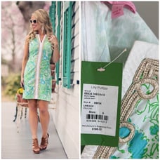 NWT Lilly Pulitzer Janice Shift Dress Limeade Its A Zoo 6
