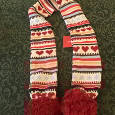 NWT gymboree mountain cabin hearts scarf