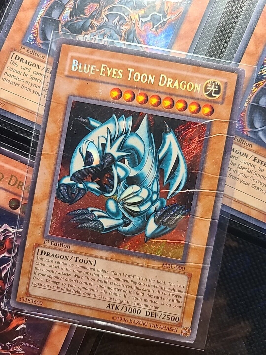 Yu-Gi-Oh! TCG Blue-Eyes Toon Dragon Magic Ruler MRL-000 1st Edition Secret Rare