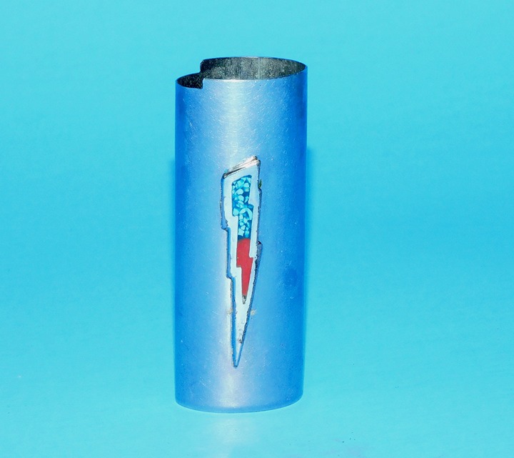 1970's T.C.B. TAKIN' CARE OF BUSINESS LIGHTNING BOLT LIGHTER COVER SLEEVE