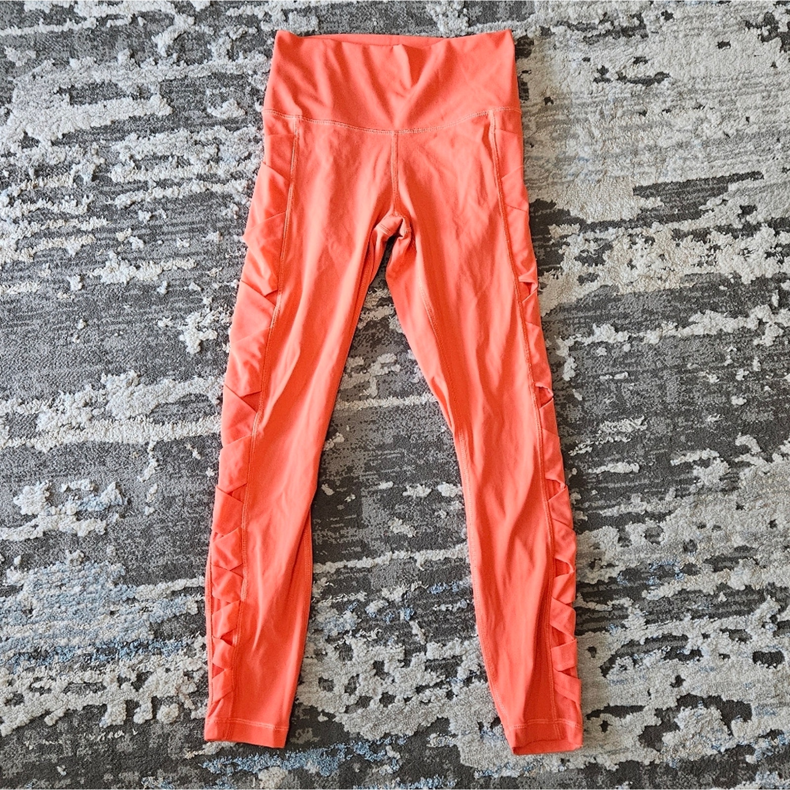 Lululemon Rise and flow mesh braided full length high waist leggings