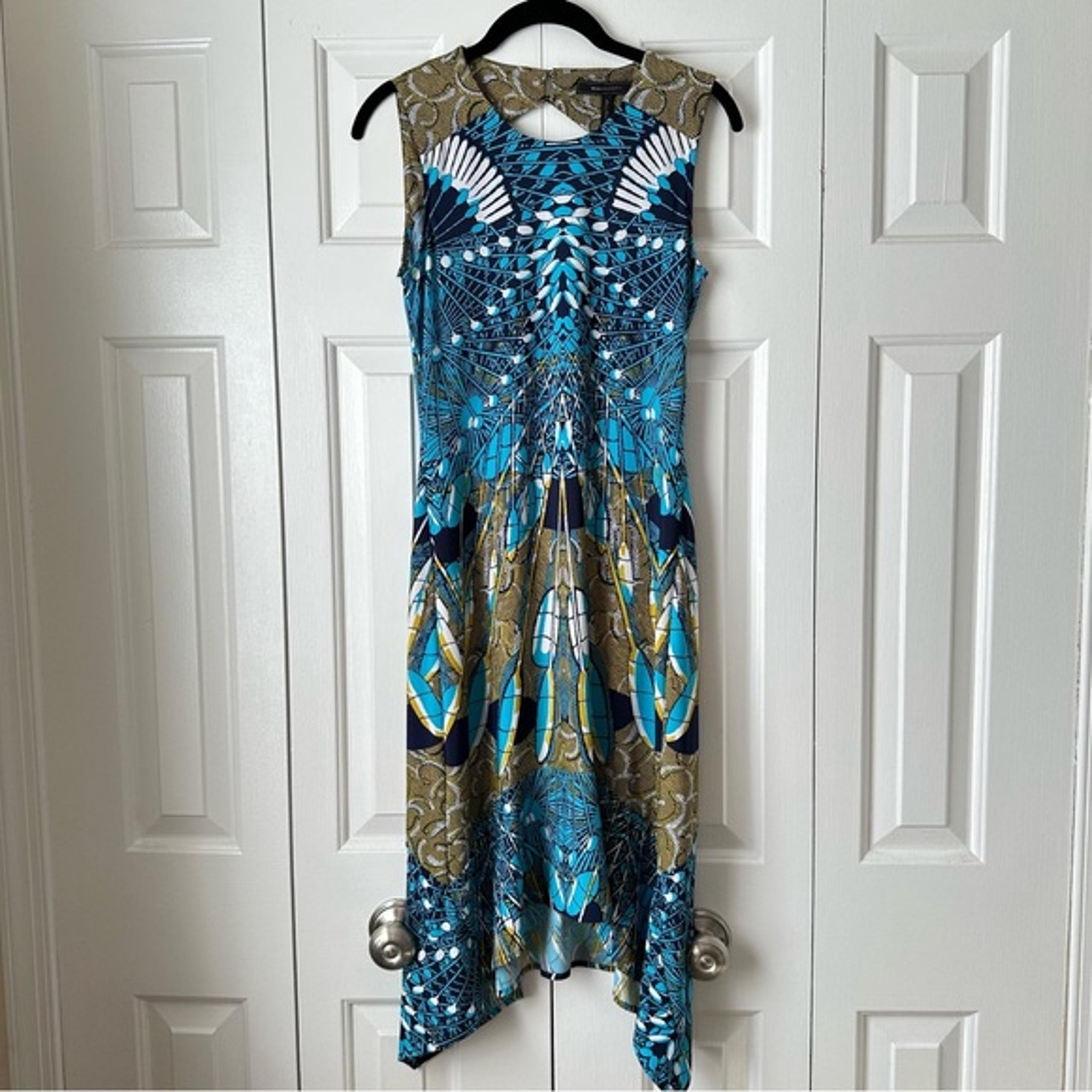 BCBG Max Azaria sleeveless geometric dress size XS