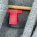 CATHERINE MALANDRINO Wool Blend Cozy Eyelash Knit Turtleneck Sweater Teal Small