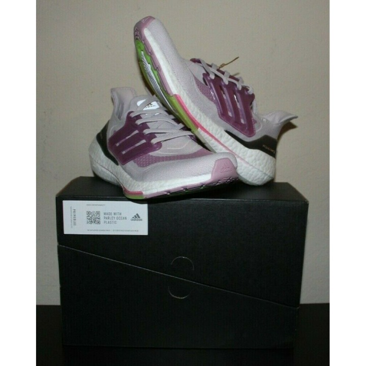 ADIDAS WOMEN'S ULTRABOOST 21 ICE PURPLE/CLOUD WHITE/ROSE TONE S23831 Sz 6 NIB