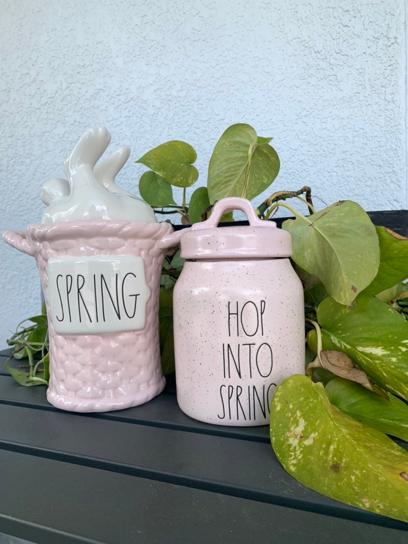 Rae Dunn spring canister