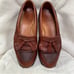 Allen Edmonds Cody Woven Front Tassel Loafers Chili Brown Size 9D