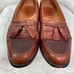 Allen Edmonds Cody Woven Front Tassel Loafers Chili Brown Size 9D