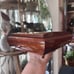 Vintage Wooden Jewelry and Music Box with 3 Sisters Artwork signed Edna Hibel