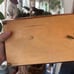 Vintage Wooden Jewelry and Music Box with 3 Sisters Artwork signed Edna Hibel