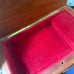 Vintage Wooden Jewelry and Music Box with 3 Sisters Artwork signed Edna Hibel