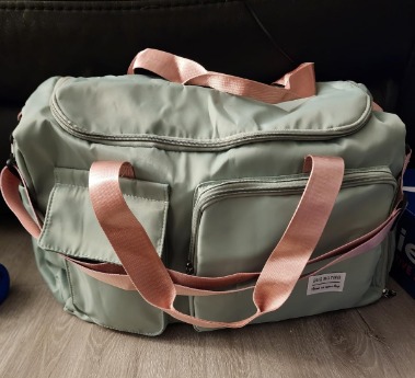 New Small Gym Bag for Women, Waterproof Duffle Bag Carry On Weekender Bag.