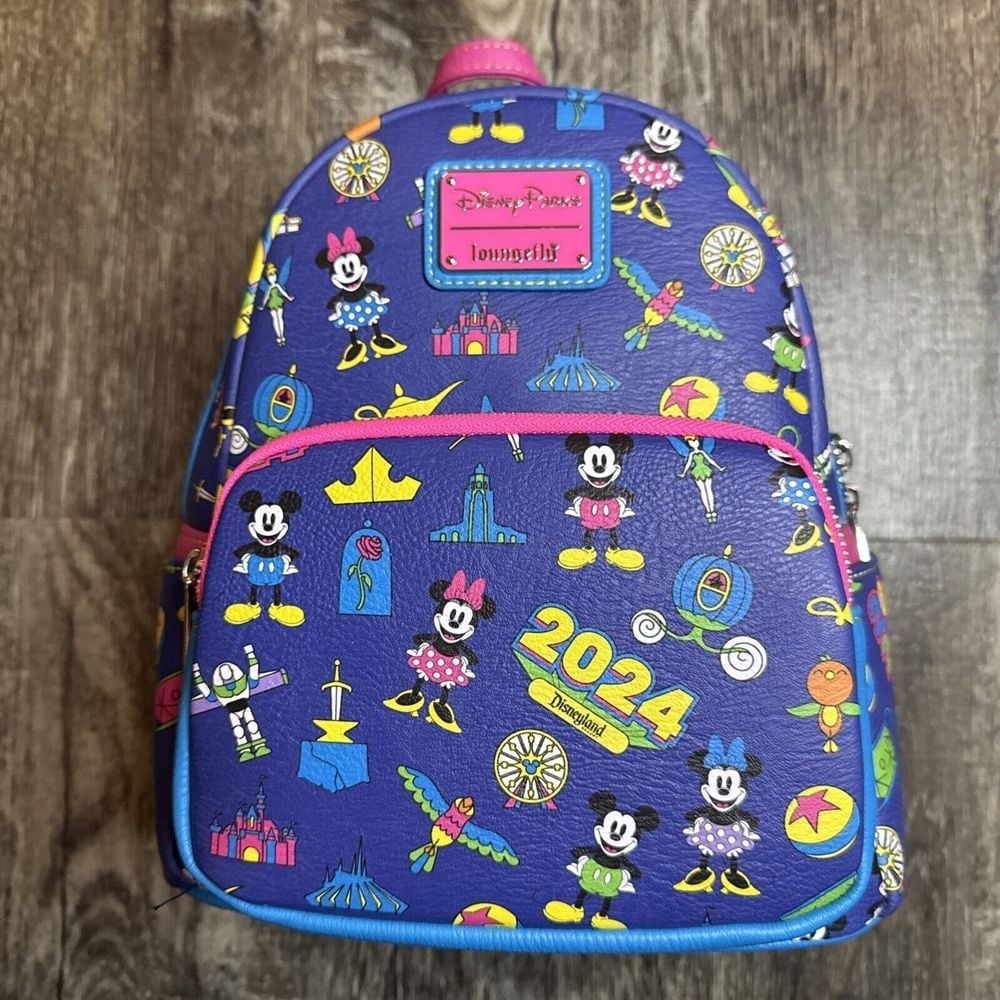 Loungefly Mickey Mouse and Friends Mini Backpack – Walt Disney World 2024
