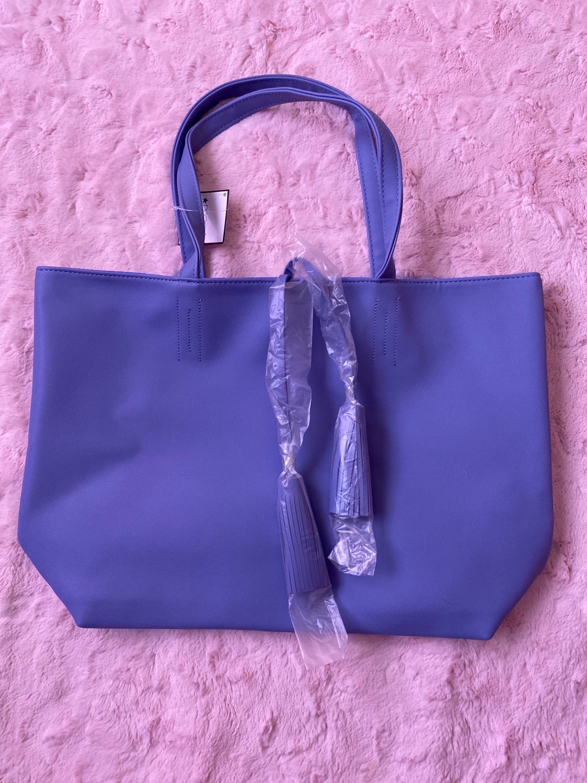 Blue Macys tote bag