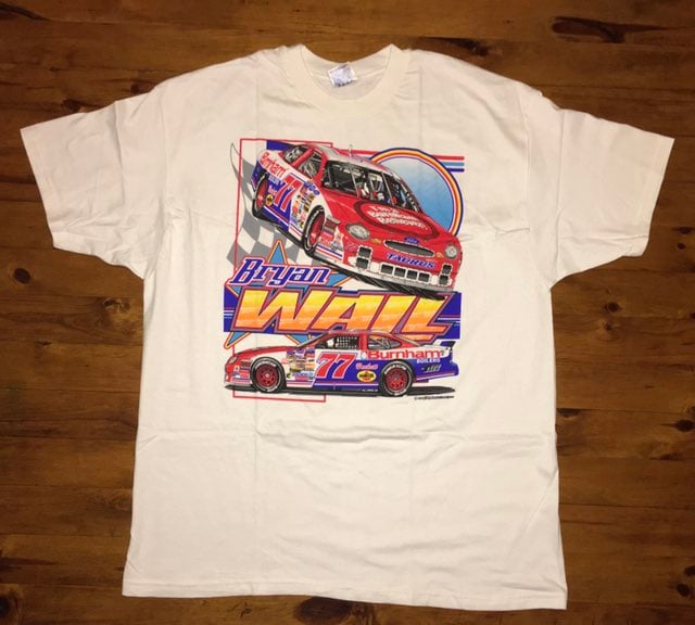 Vintage 90s NASCAR Bryan Wall Tshirt