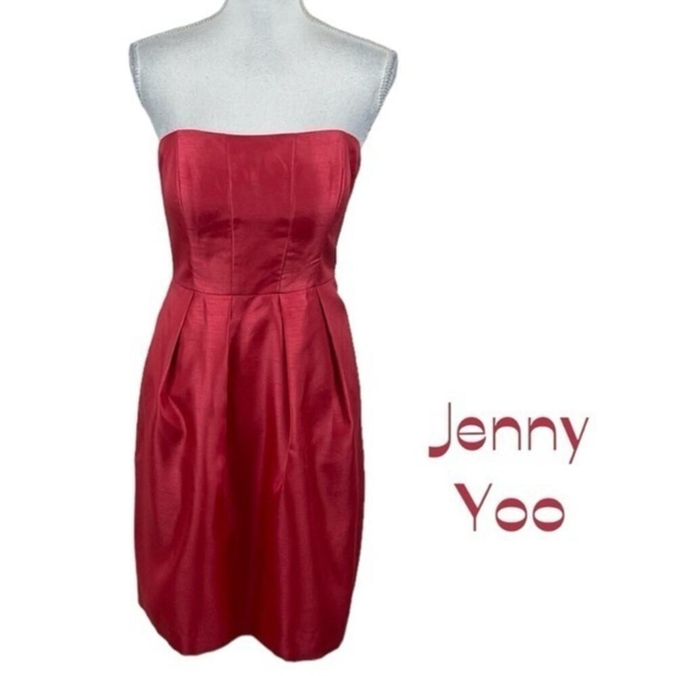 Jenny Yoo Grapefruit Pink BalletCore Party Event Strapless Dress NWT Size 8