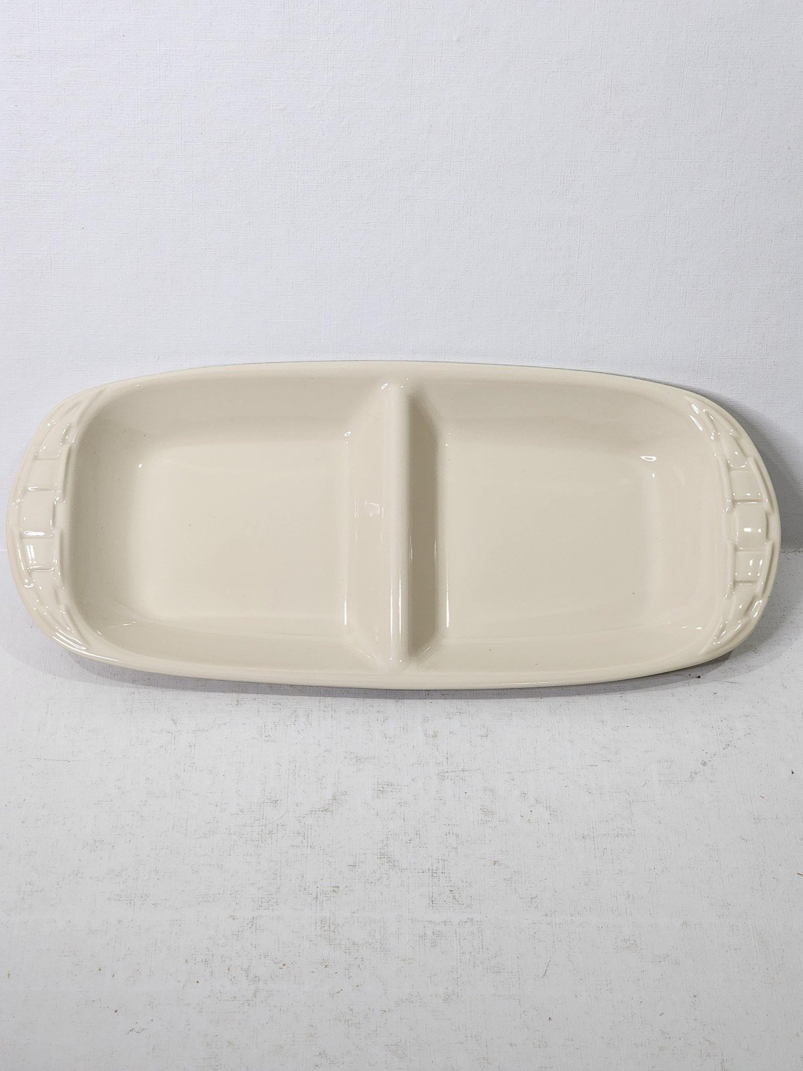Longaberger Woven Traditions Divided Serving Platter