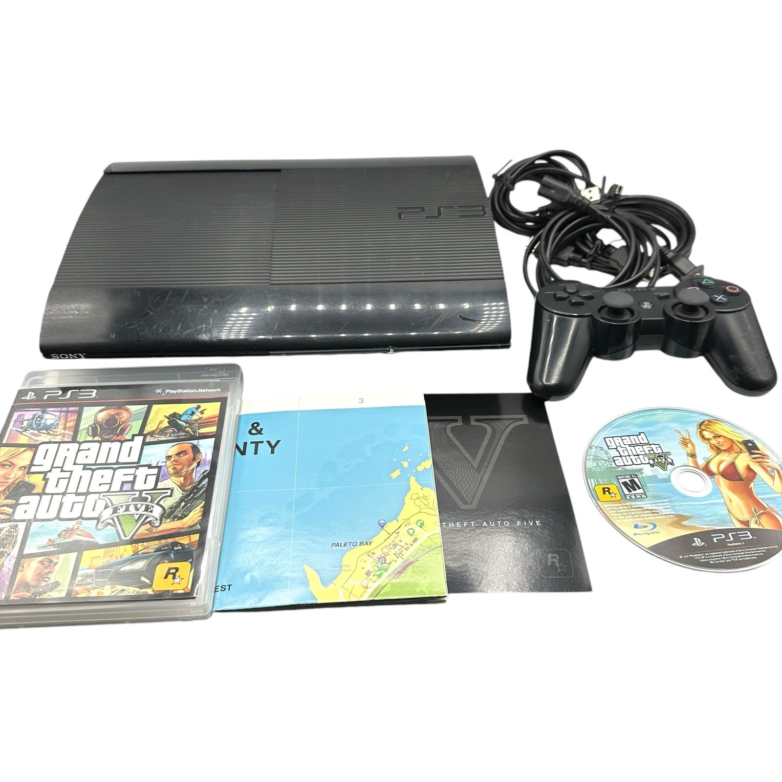 Sony PlayStation 3 PS3 Slim CECH-4001B 250GB Black Console *Read Description