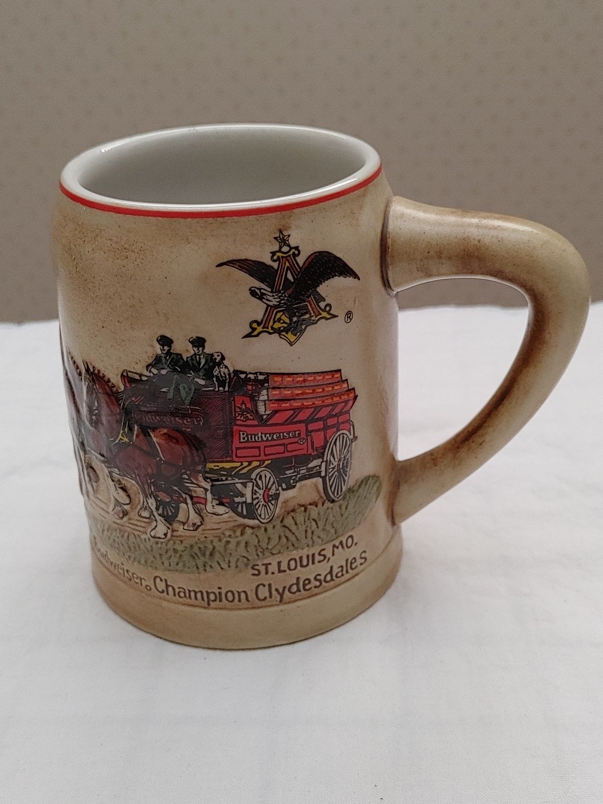 Budweiser Christmas Holiday Beer Stein.
