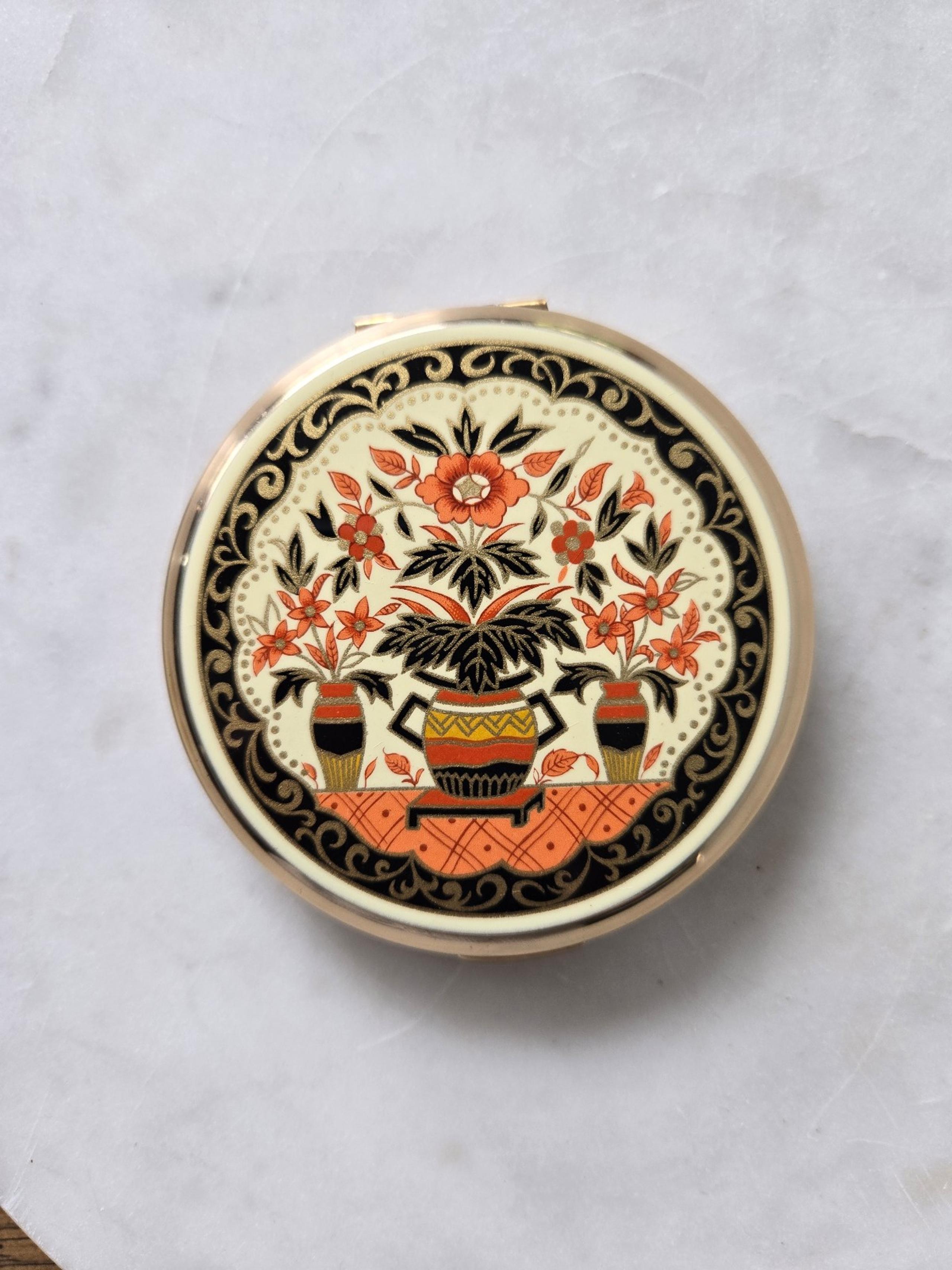 Stratton Made In England compact mirror ora6 floral