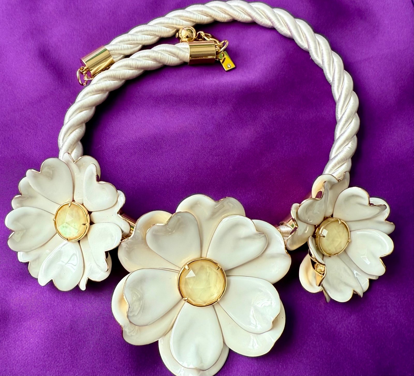 Kate Spade Bright Blossom Flower Statement Necklace