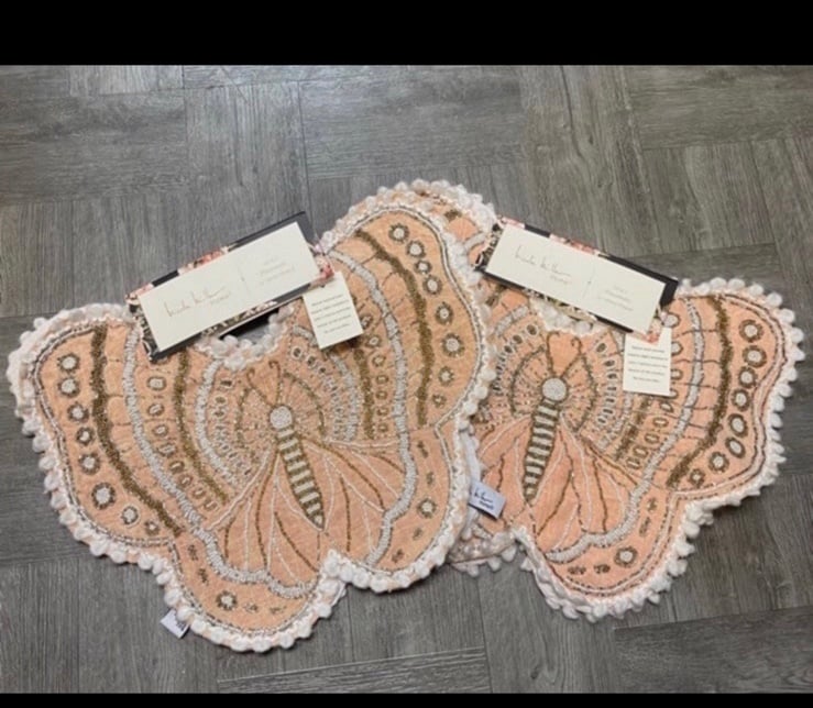 pink butterfly placemat set