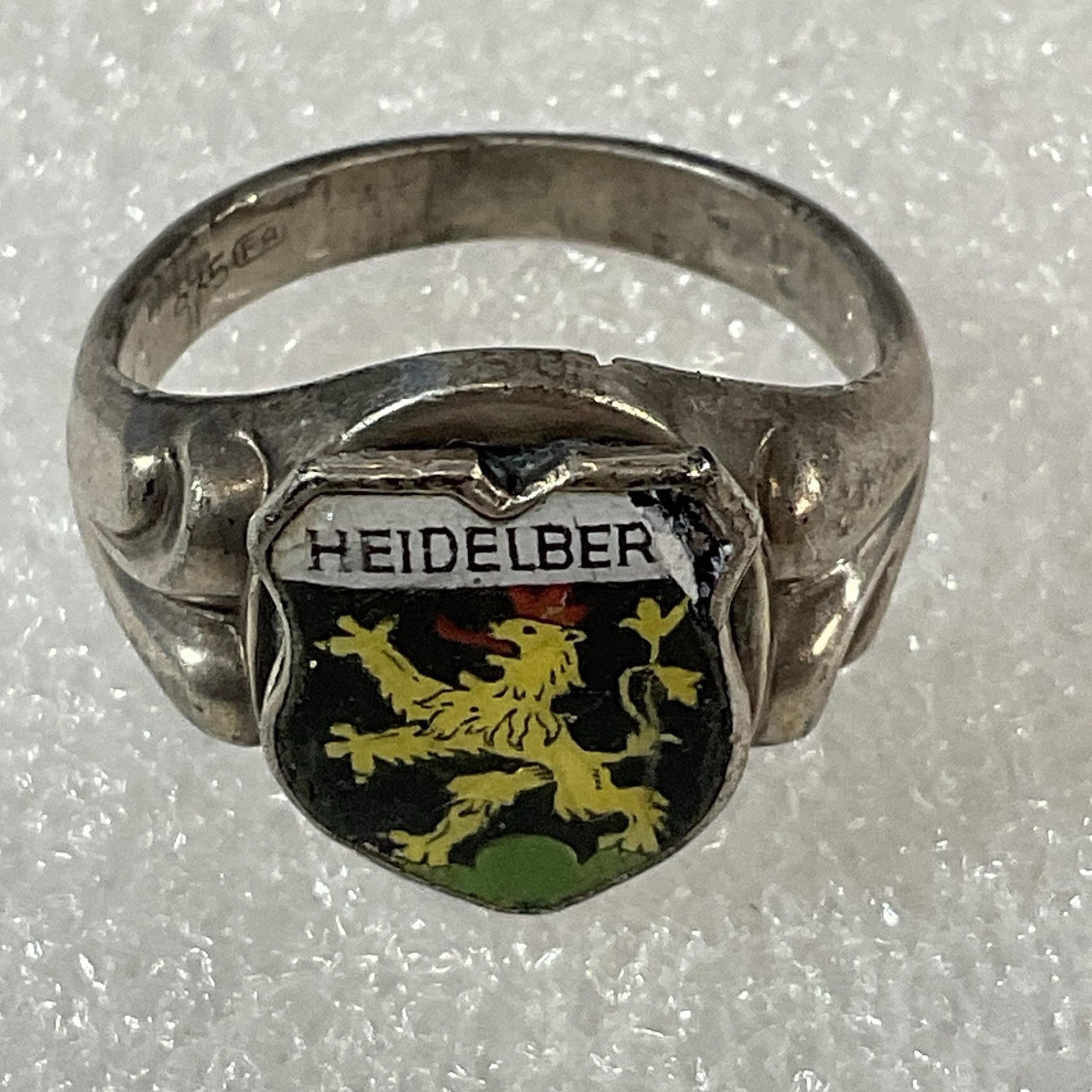 Heidelberg Germany 835 Silver Ring US Size 6 Worn GnuFashion