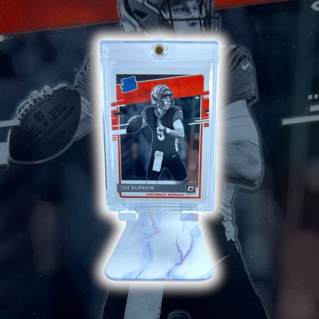 Joe Burrow Optic Rated Rookie SP Black Negative Bengals!