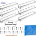 2 Pack Acrylic Floating Shelves, 15 L x 3.25 W, Clear Bathroom Wall Shelf