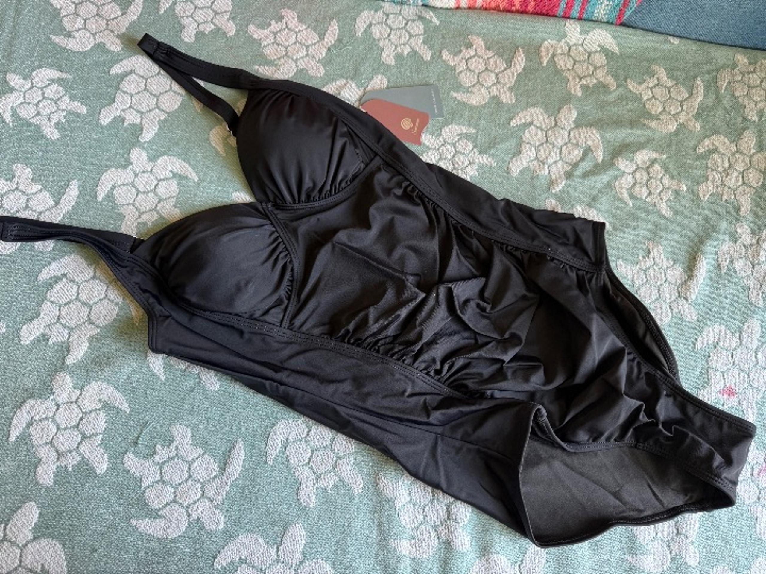 One Piece Swim Wear NWT Beach Black Women Small